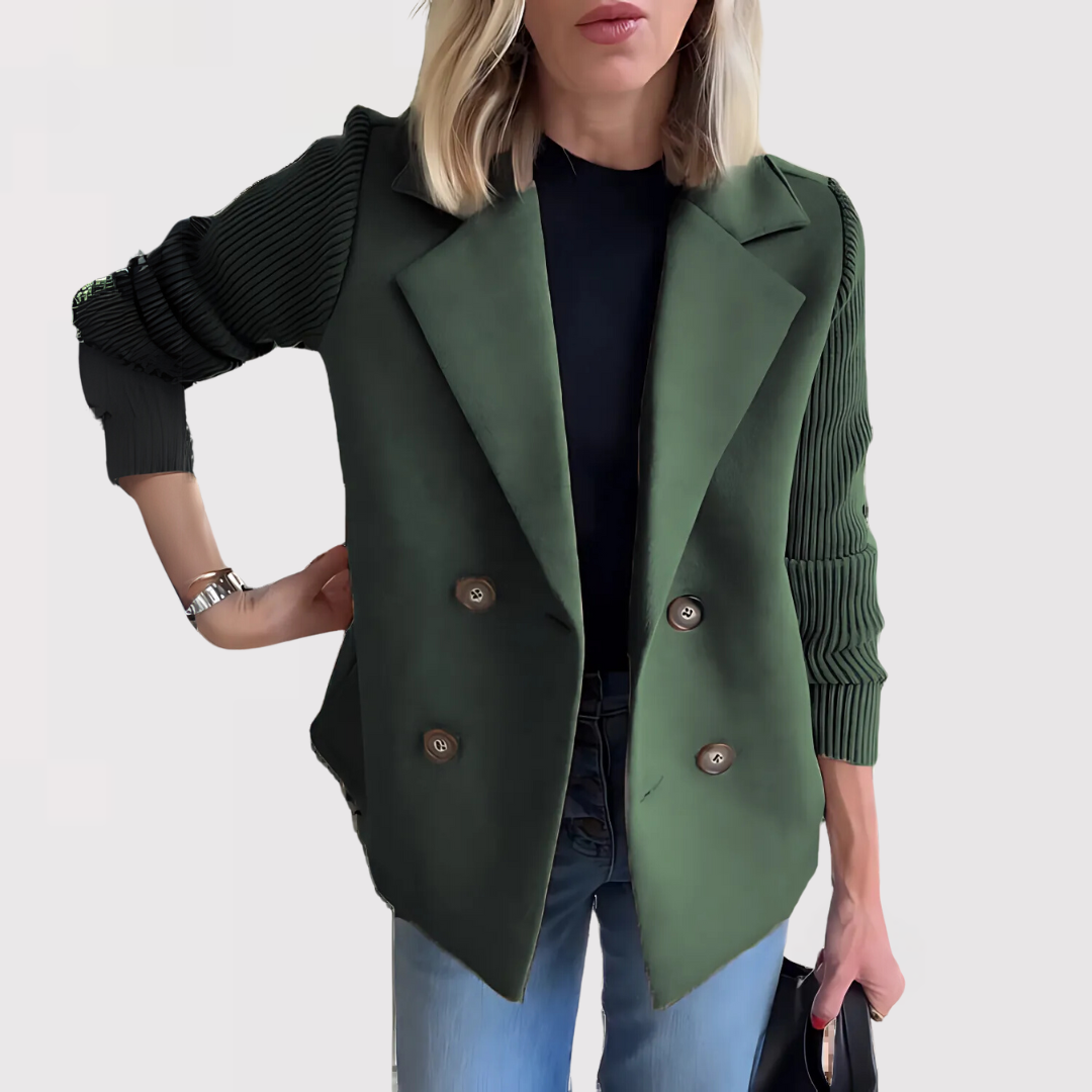 Elegant Blazer med Skarp Silhuet og Tidløs Stil