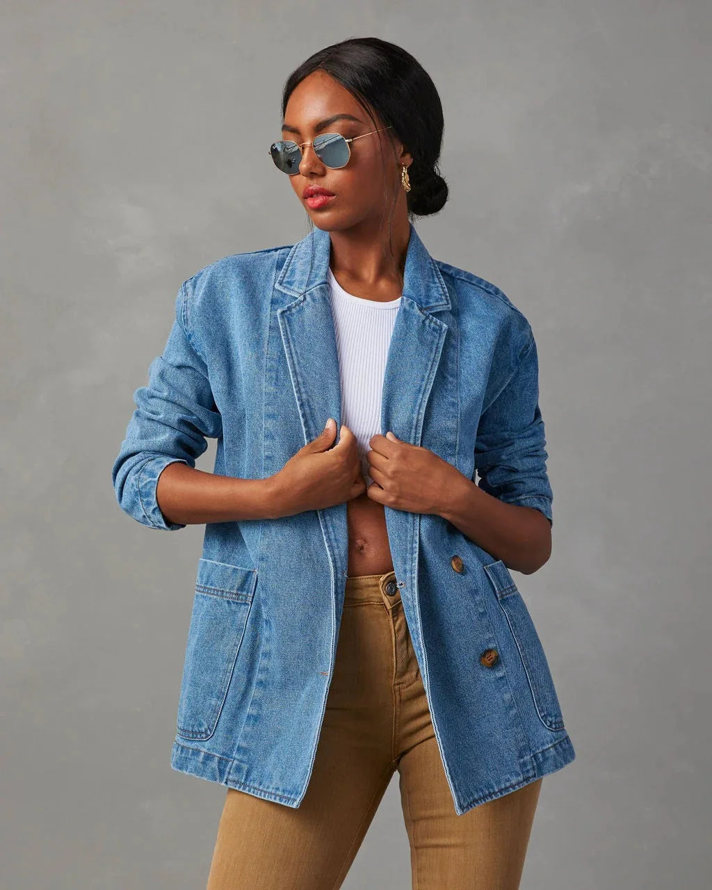 Elegant jeansblazer för dam – ditt stilfulla lager