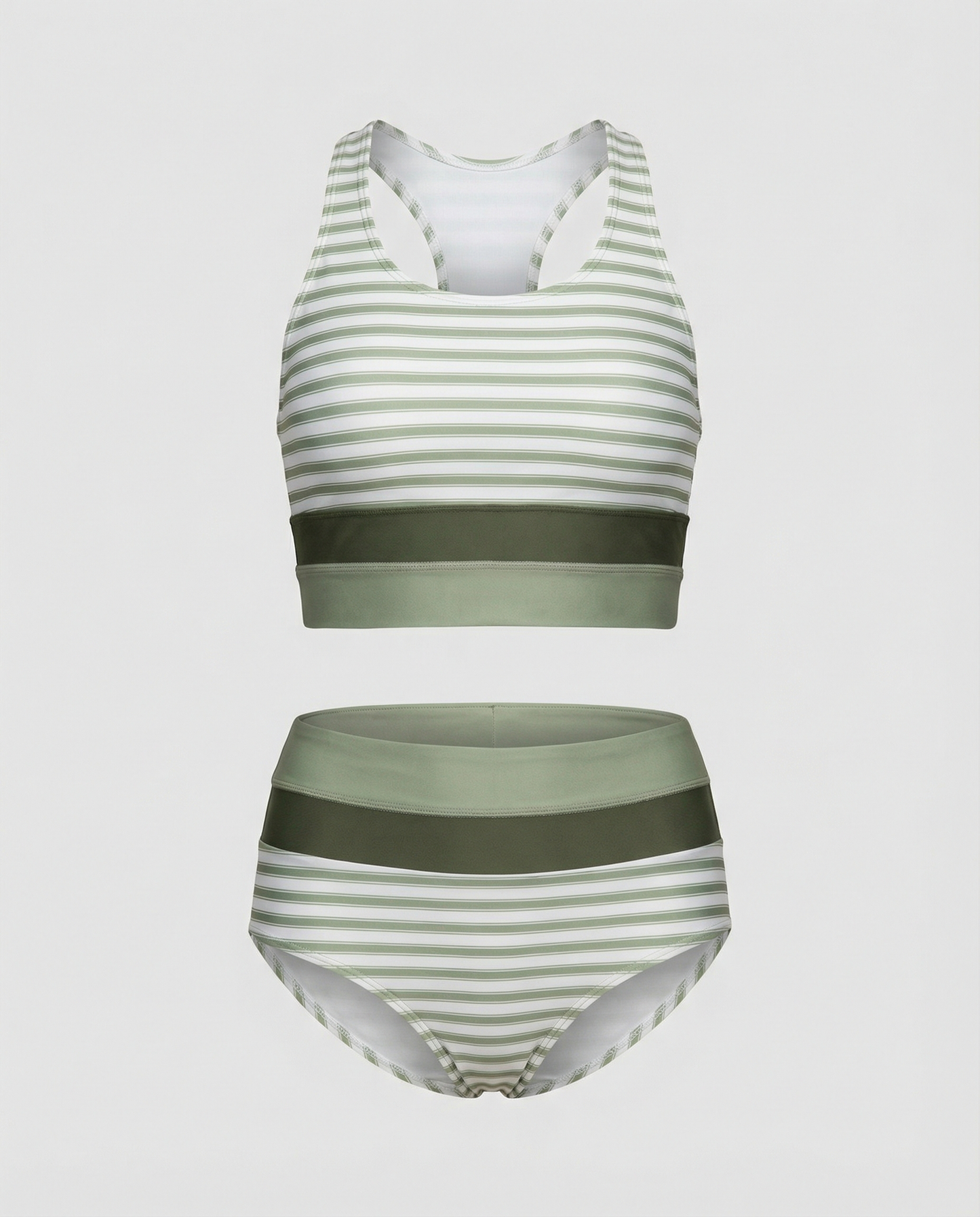 Färgblock Bikini-set med Brook Side-design