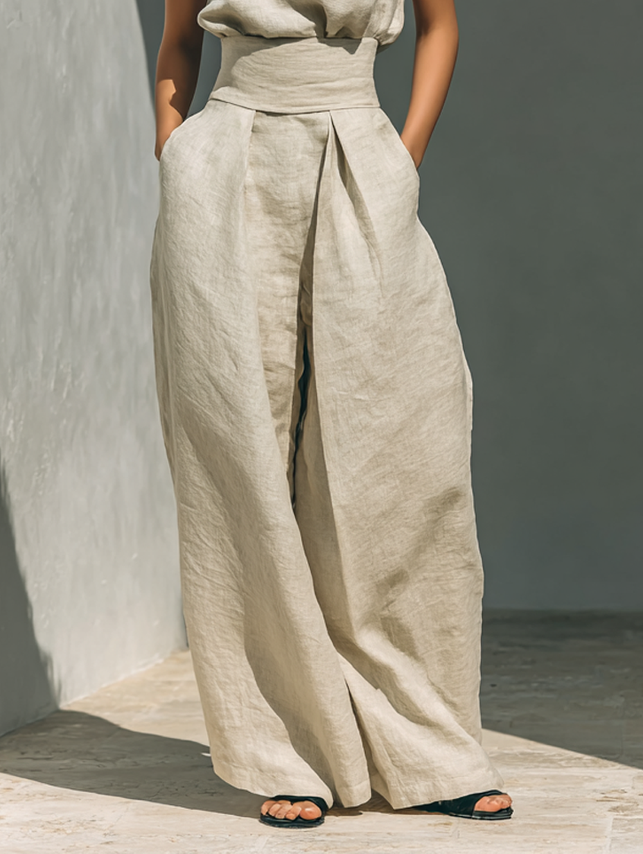 Set med Vida Byxor för Dam – Minimalistisk Stil