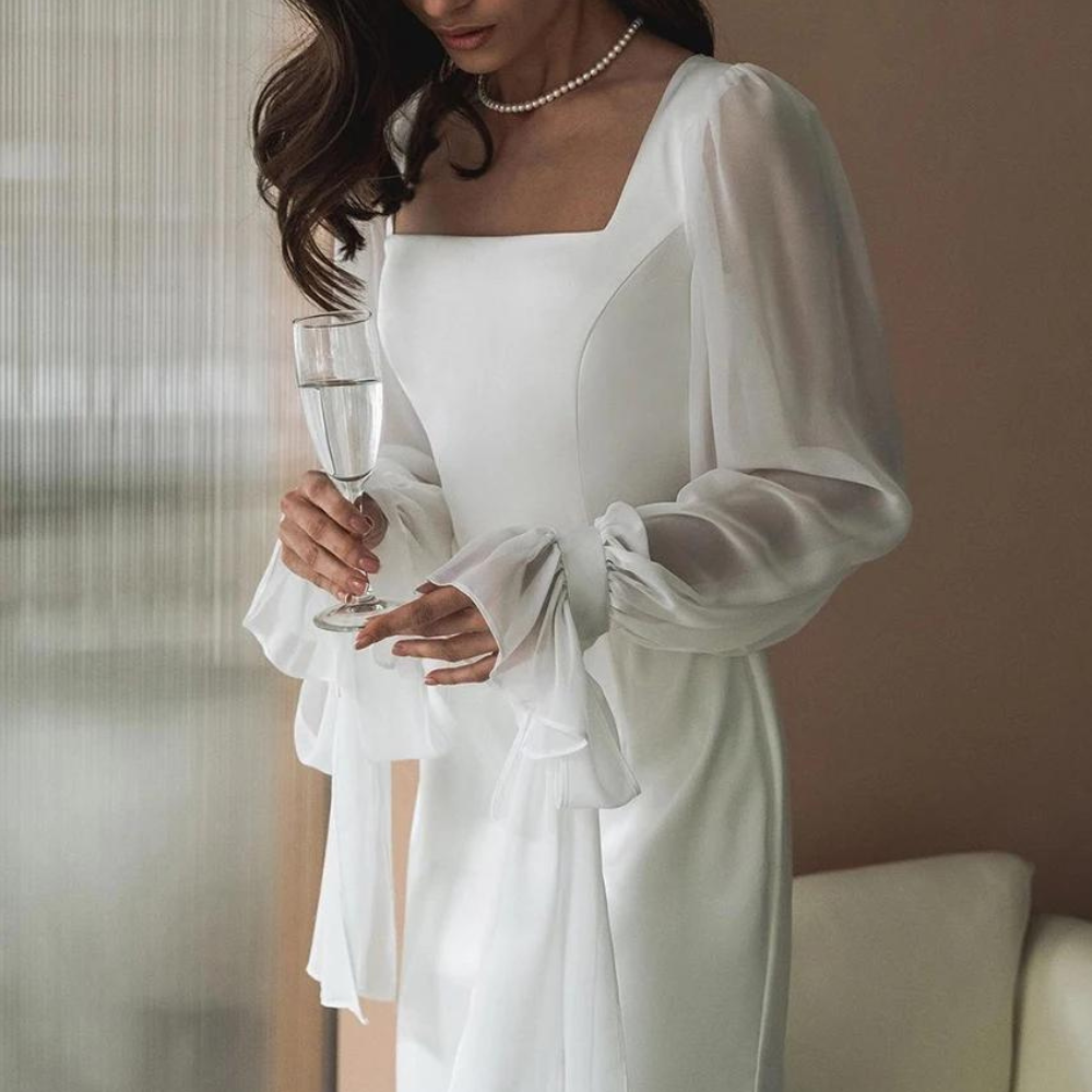 Sofistikerad Off-Shoulder Maxiklänning för Festliga Tillfällen