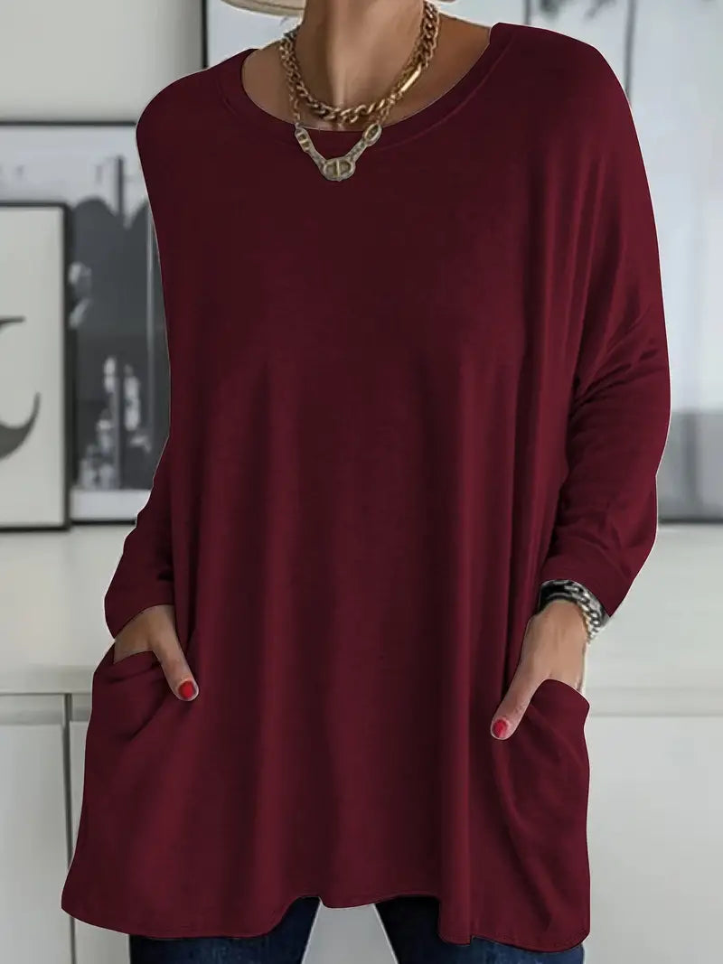 Elysia | Trendigt Långärmat T-shirt för Damer