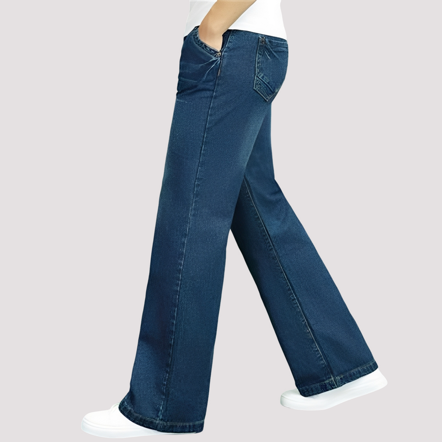 Livia - Stiliga jeans med utsvängda ben för moderna kvinnor