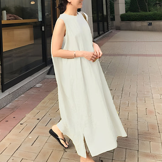Evelina - Elegant, ärmlöst plisserat klänning för stilmedvetna kvinnor