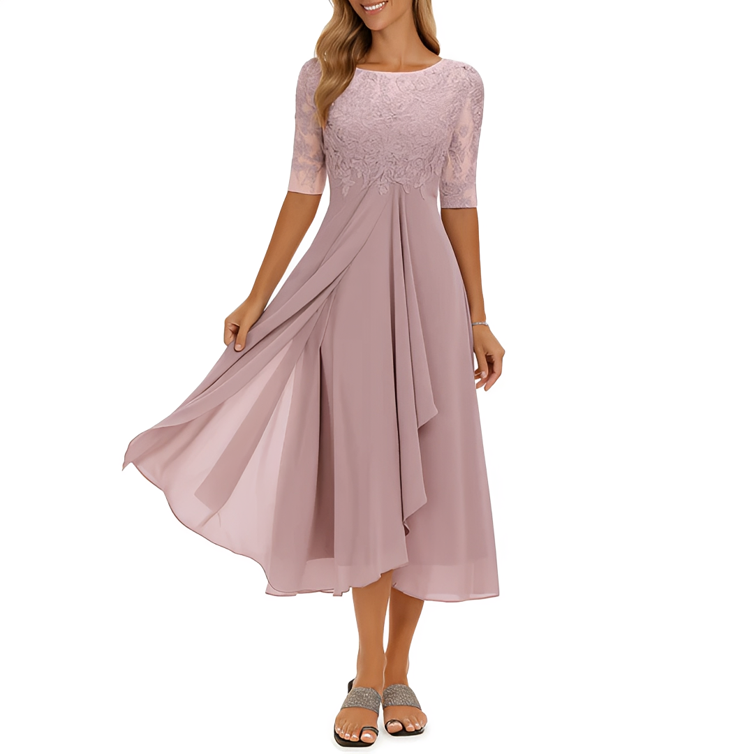 Elegant Midiklänning för Sommardagar