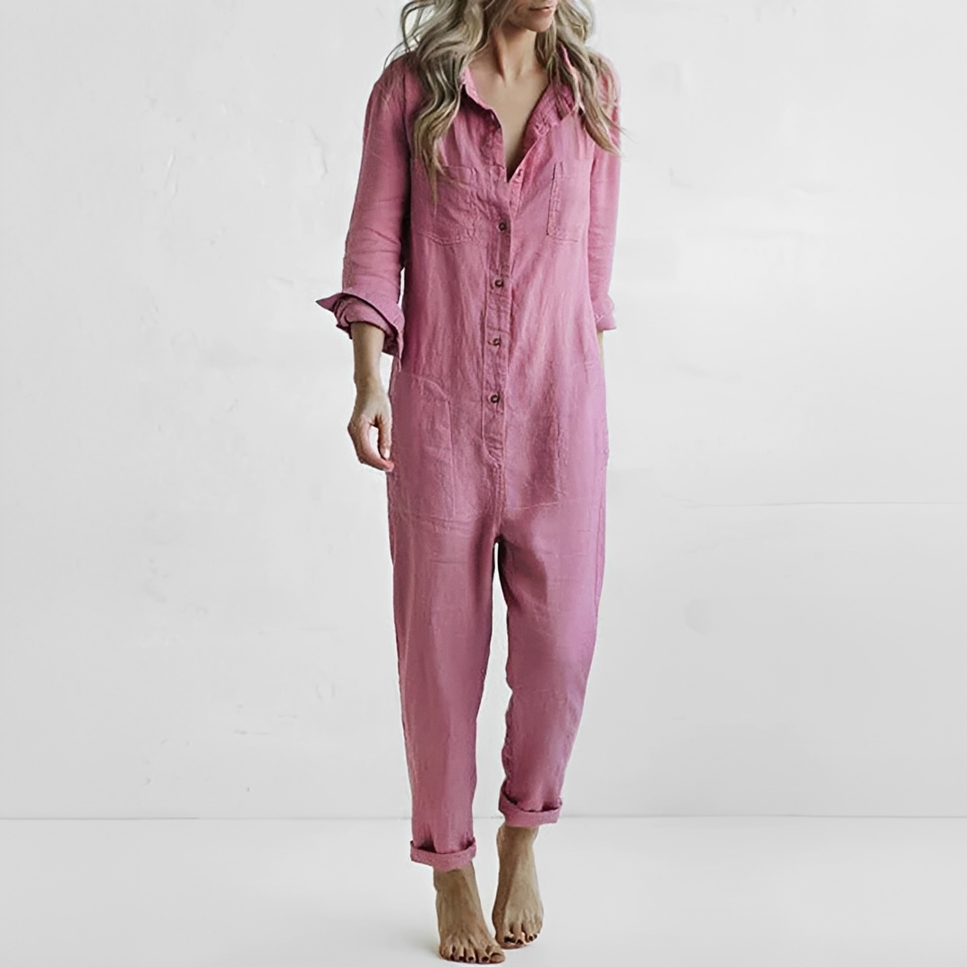 LunaBelle - Stilren jumpsuit med långa ärmar