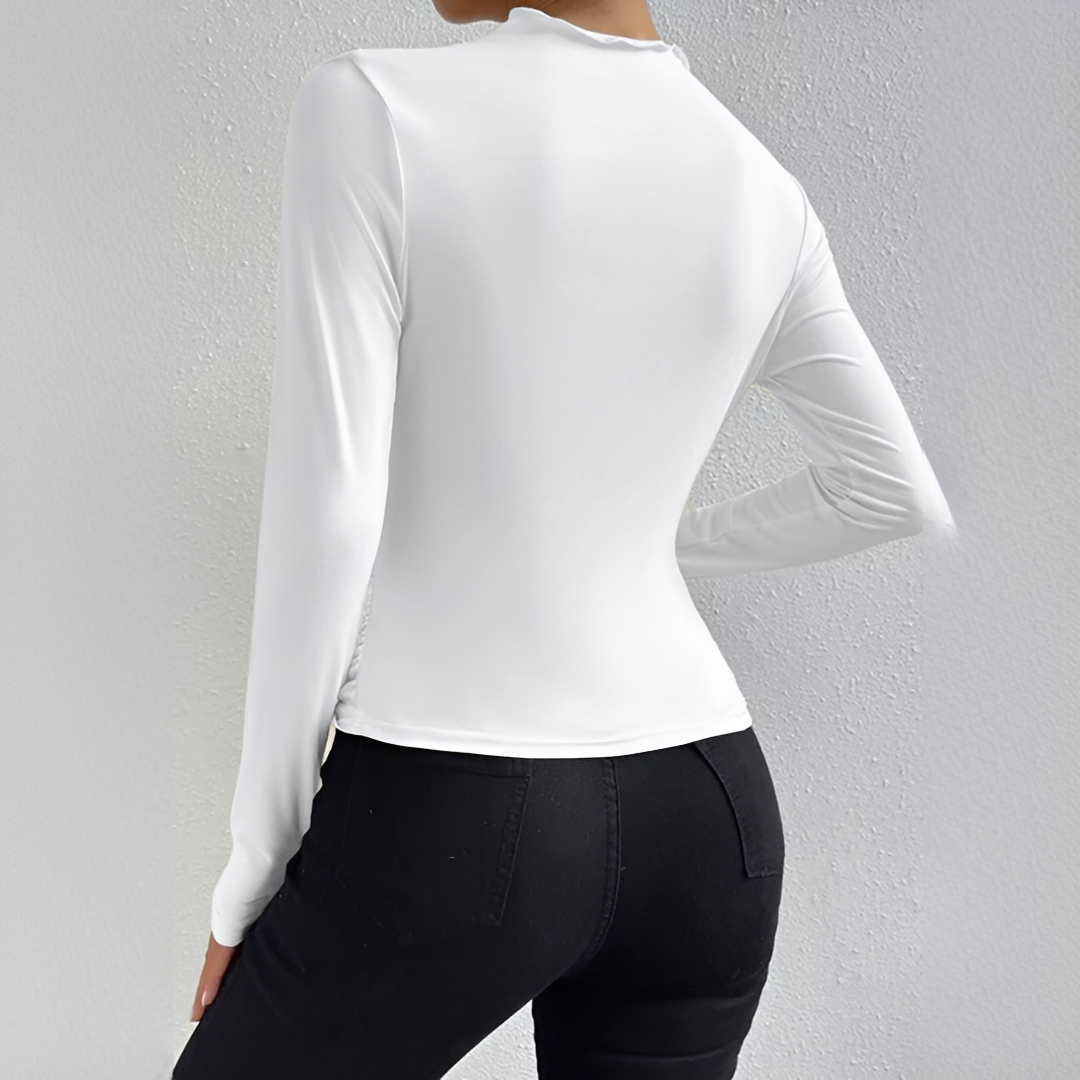 Elara - Eleganta Långärmade Blusen för Varje Tillfälle