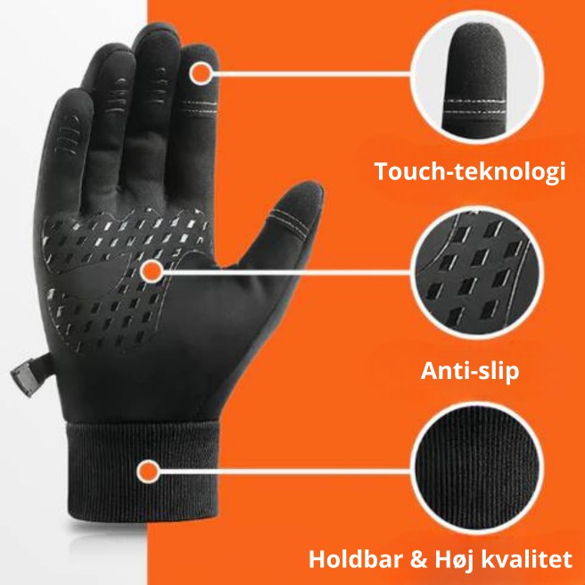 Vandtætte Thermohandsker med Touch - Varm og Komfortabel