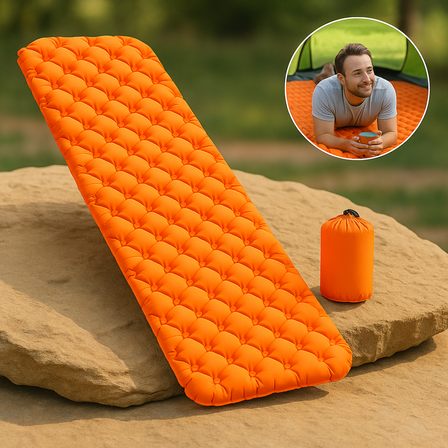 VarmNord – Ultralet Udendørs Luftmadras | Hurtig oppustelig Rutsjesikker Vandtæt | Camping Trekking Søvnkomfort