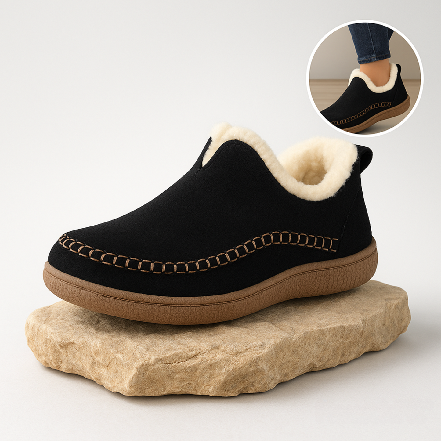 VarmNord – Varmisolerede komfort-hjemmesko | Ortopædisk, åndbar & skridsikker | Til kolde dage & smertefulde fødder