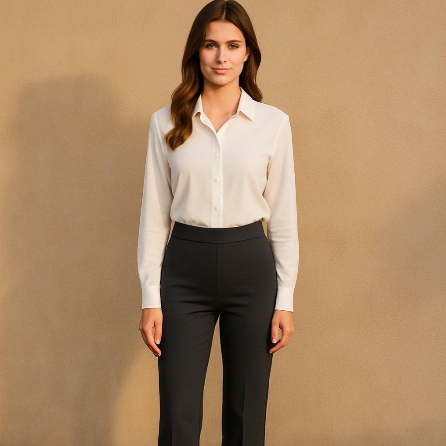 Tights för damer med elastisk midja – Bekväm och flexibel passform