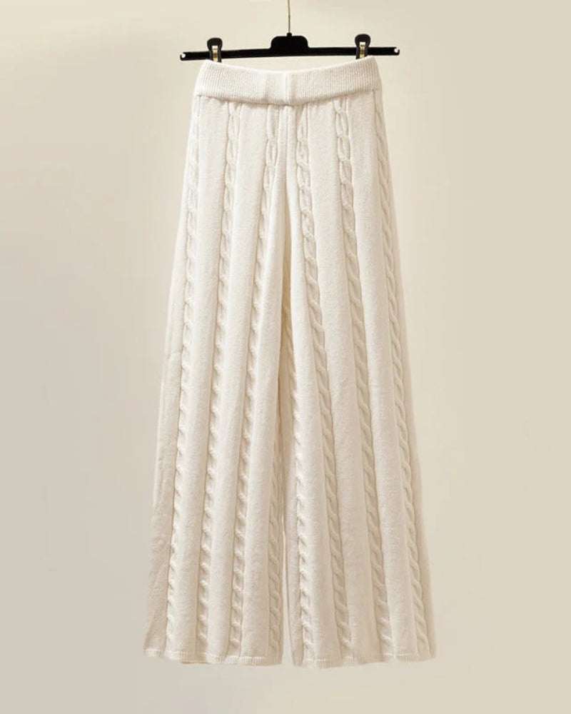 3-delt vinter sæt til damer - sweater, bukser og vest