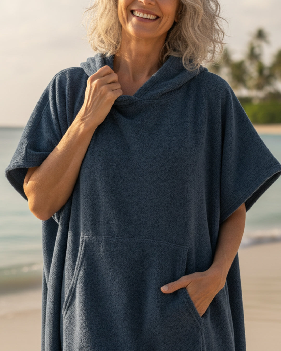 Lina | Trendigt Sommarponcho för Kustliv