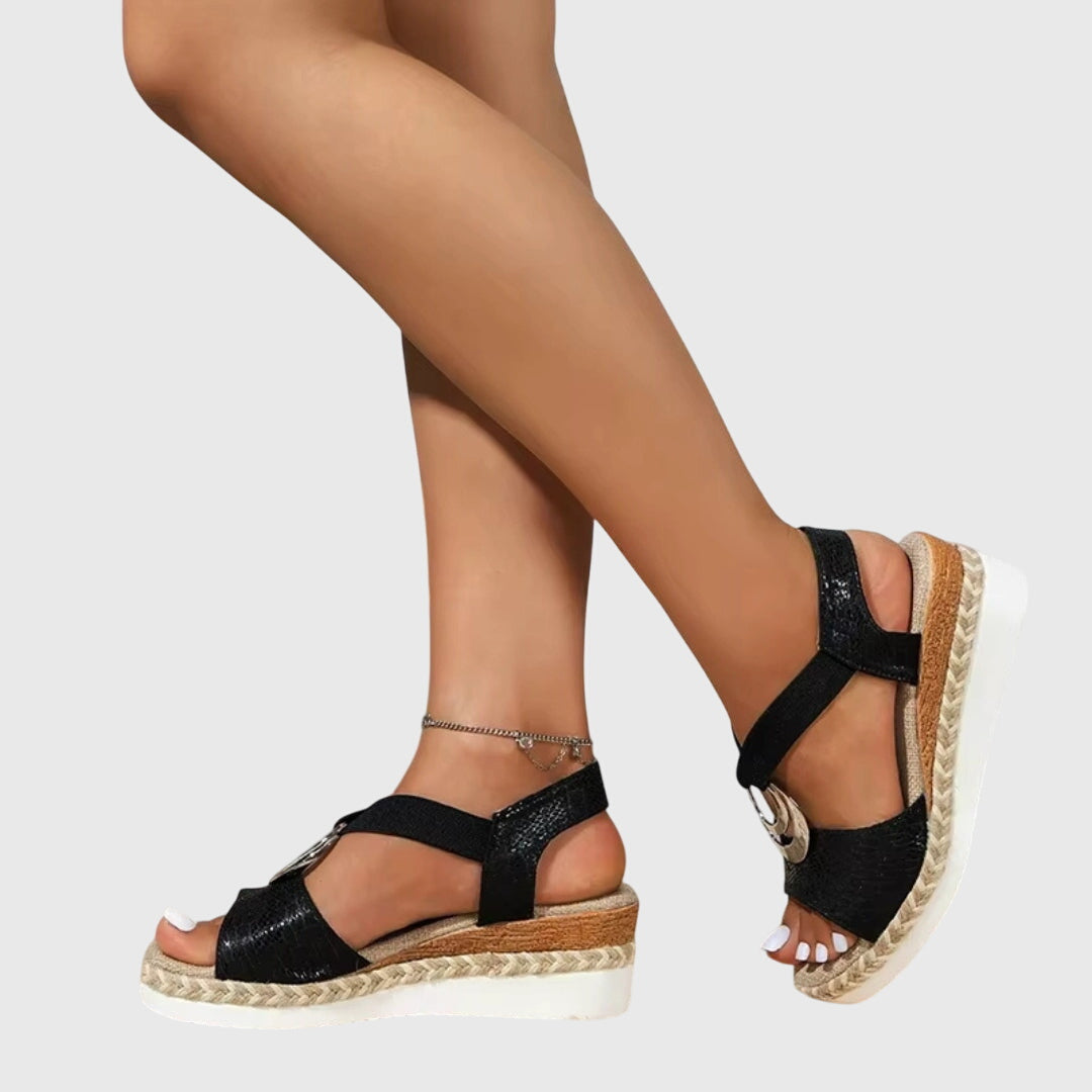 Livia | Eleganta Sandaler med Snördetalj för Damer