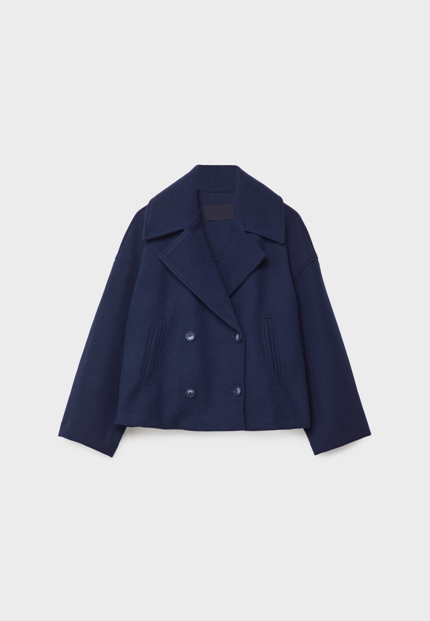 Moderne kort blazer med dobbeltknap