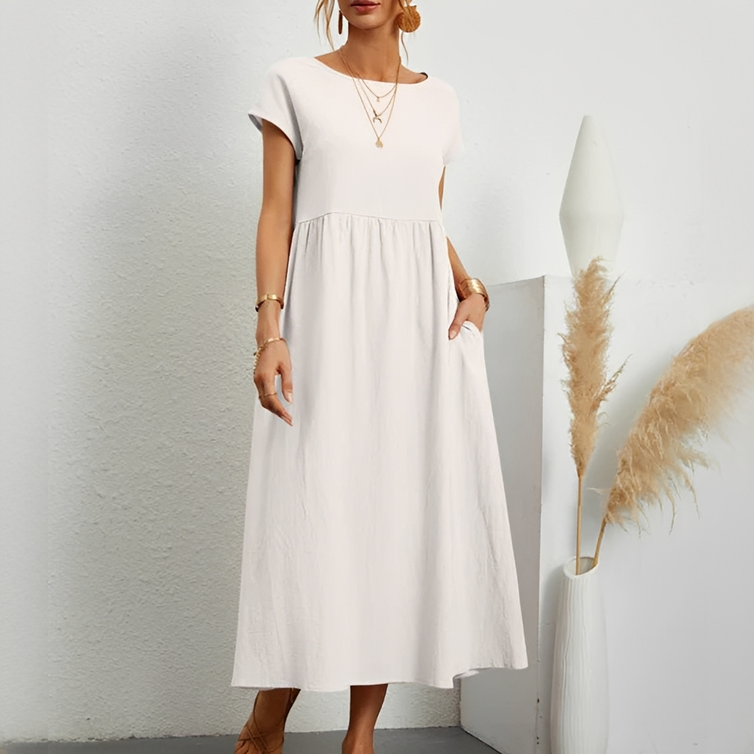 Sommarsensation - Elegant Klänning för Kvinnor