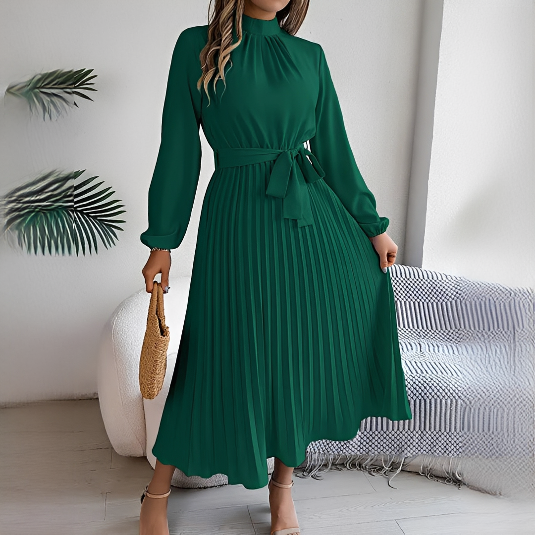 Allegra - Klänning med eleganta, plisserade ärmar