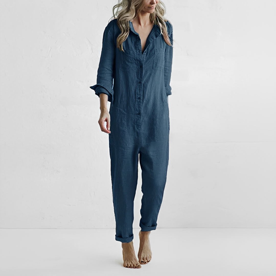 LunaBelle - Stilren jumpsuit med långa ärmar