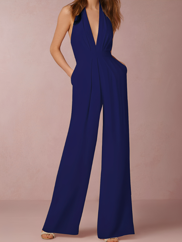 Vera - Chic Jumpsuit med Långt Ben för Kvinna