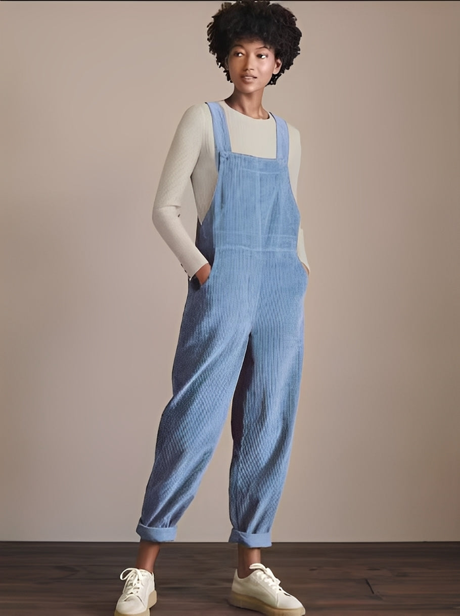 Evelina - Elegant Cord-Jumpsuit för en Sofistikerad Look
