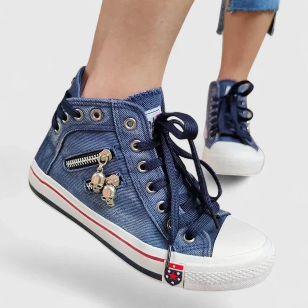 Sofia | Trendiga Höga Sneakers för Dam