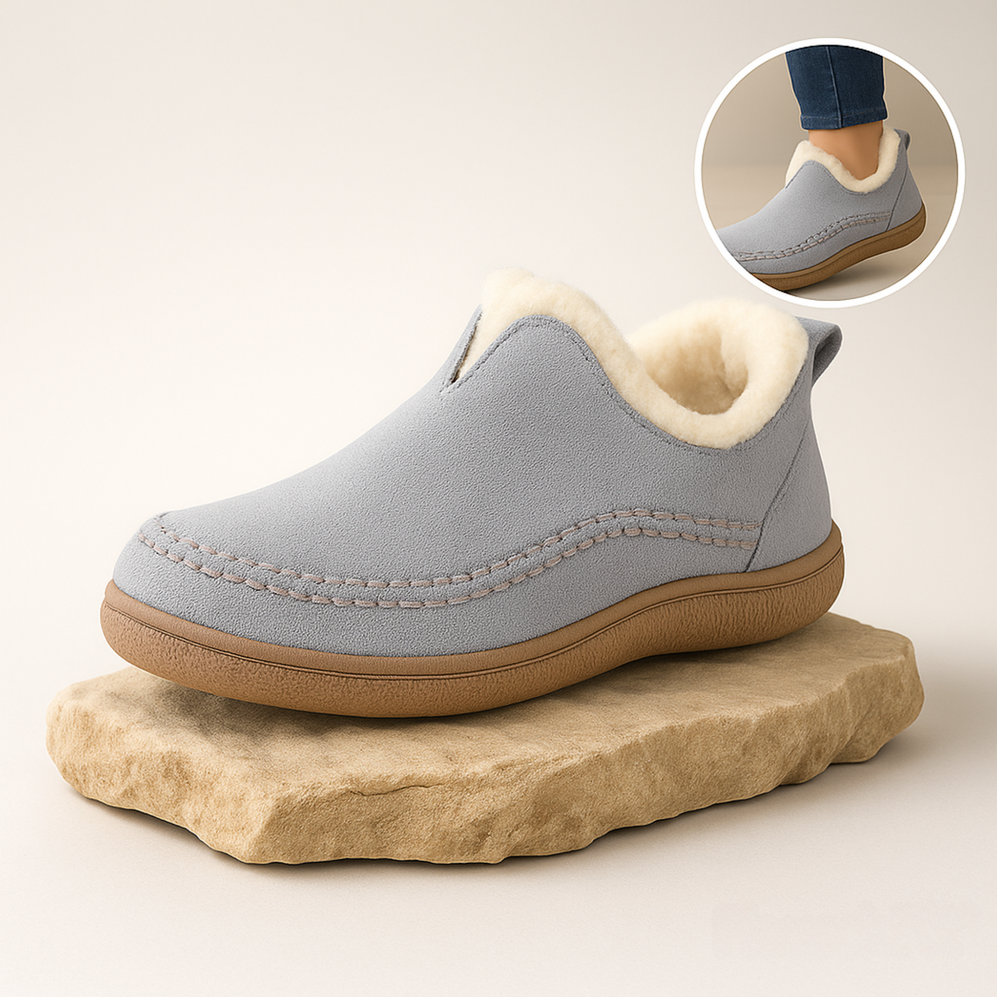 VarmNord – Varmisolerede komfort-hjemmesko | Ortopædisk, åndbar & skridsikker | Til kolde dage & smertefulde fødder