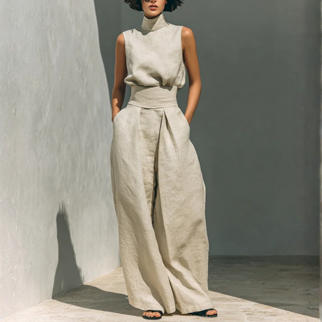 Set med Vida Byxor för Dam – Minimalistisk Stil