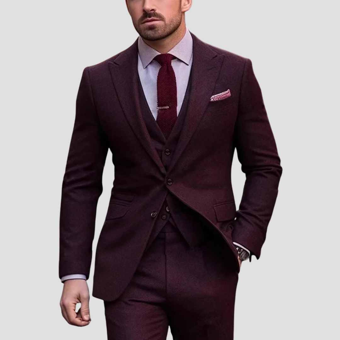 3-delad Slim Fit Kostym för Herr - Kristoffer