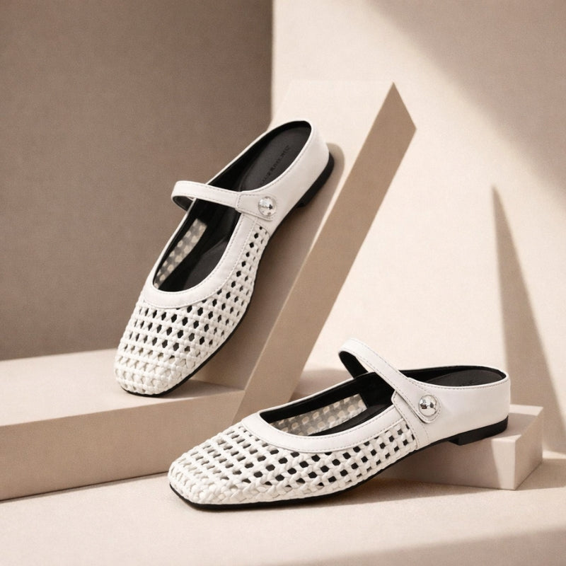 Slip-on Skor för Dam med Rem