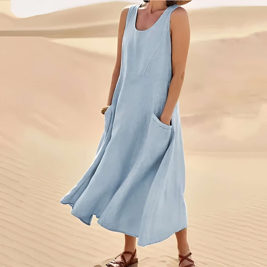 Luna - Elegant Sommarklänning för Kvinna