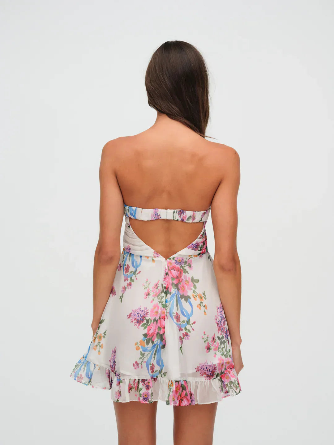 Sofistikeret Boho-Maxikjole med Blomsterprint