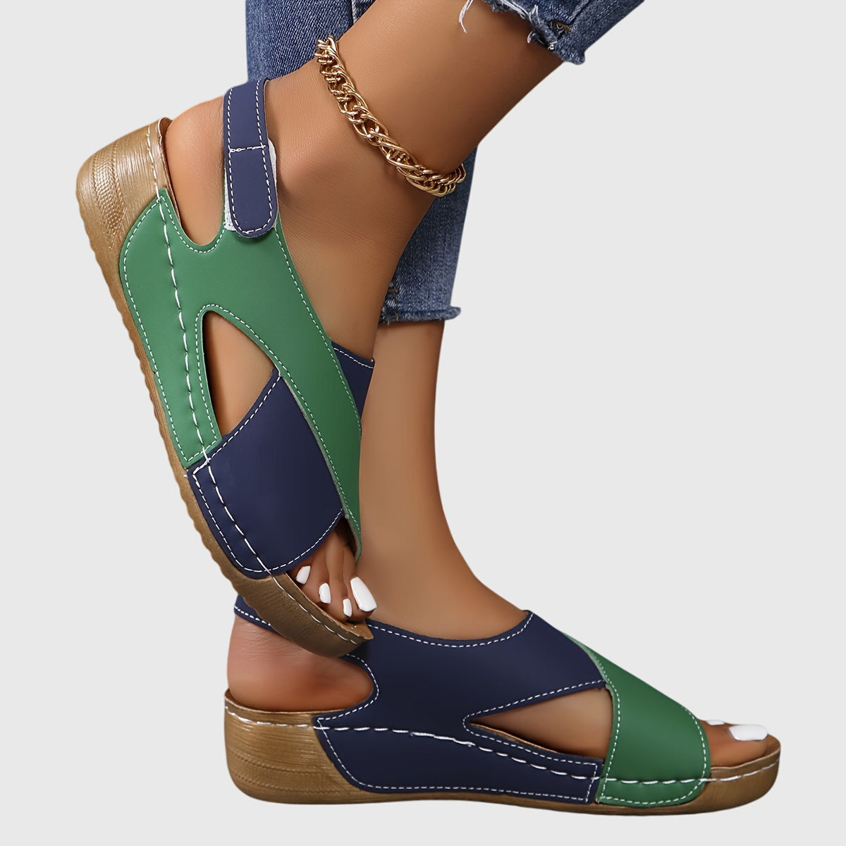 Damesandaler med Åben Tå og Moderne Design