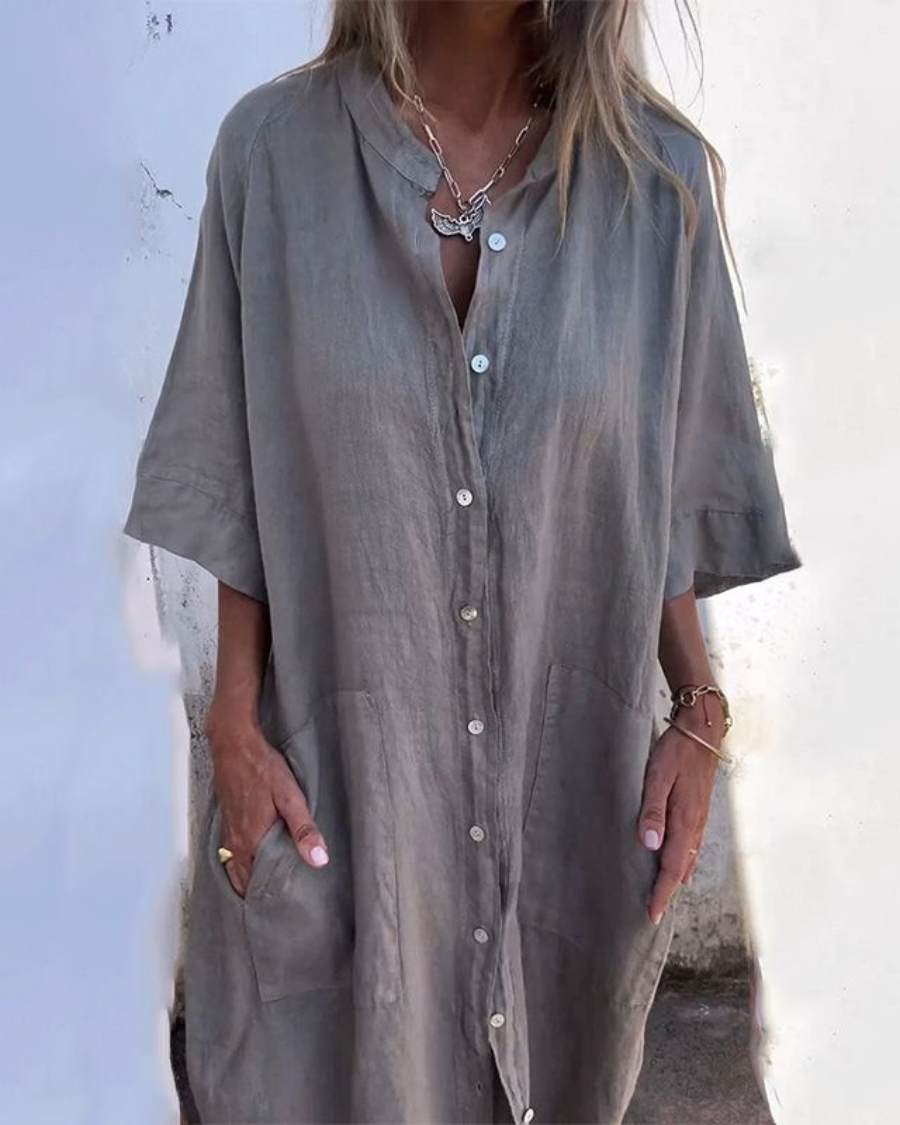 Boho Skjortklänning för Dam i Valerie Stil