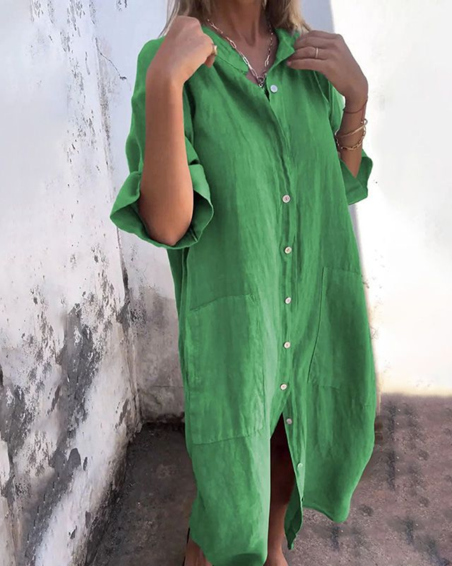 Boho Skjortklänning för Dam i Valerie Stil