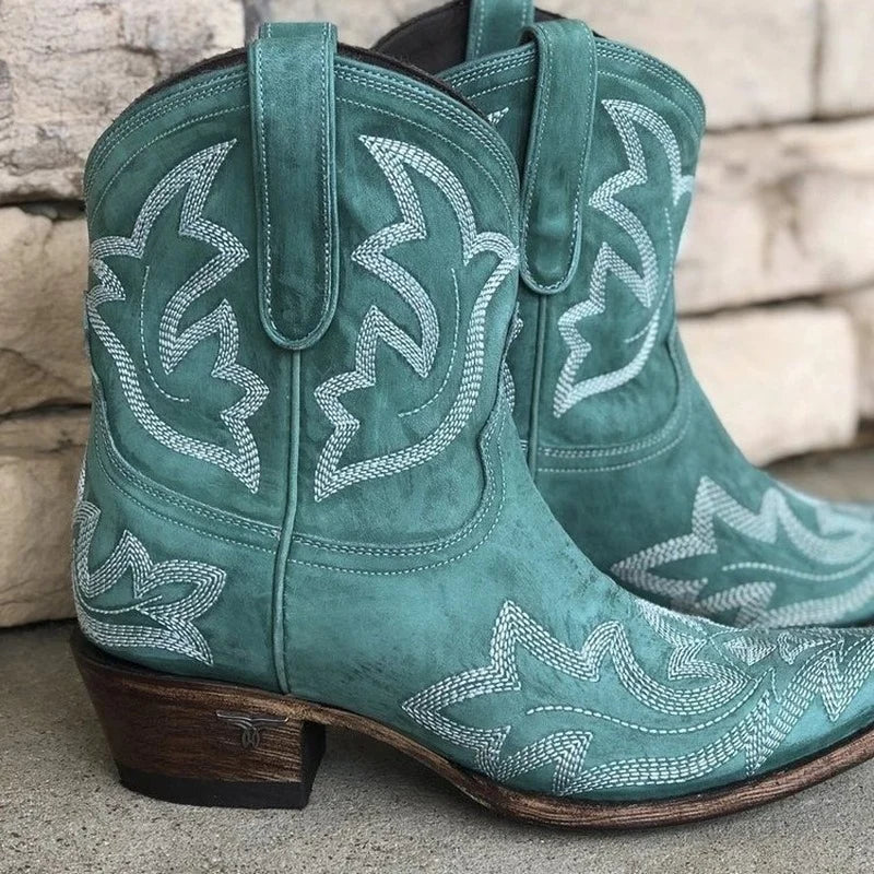 Stilrena Western Stövlar för Kvinnor med Unik Broderi