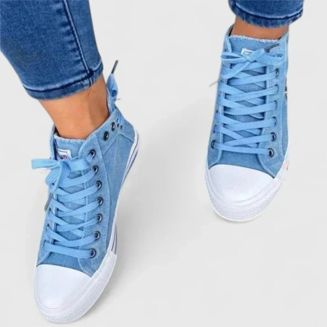 Sofia | Trendiga Höga Sneakers för Dam