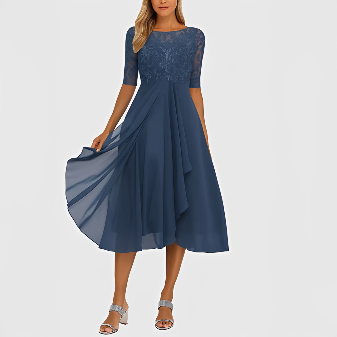 Elegant Midiklänning för Sommardagar