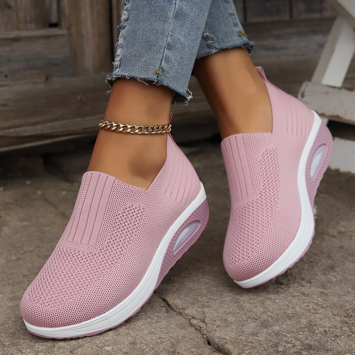 Snörningsfri ortopedisk sneaker