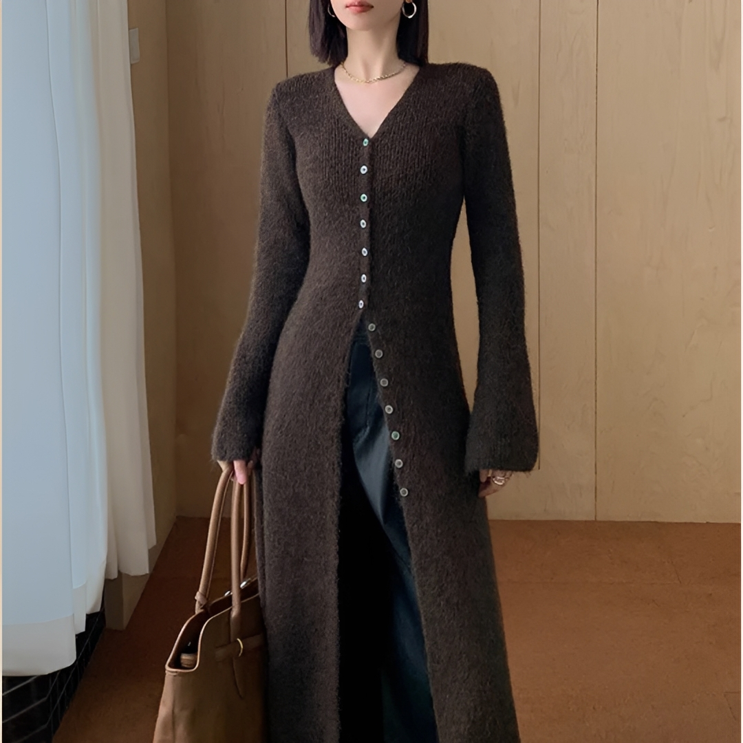 Elysia - Eleganta V-klänning för Varje Tillfälle
