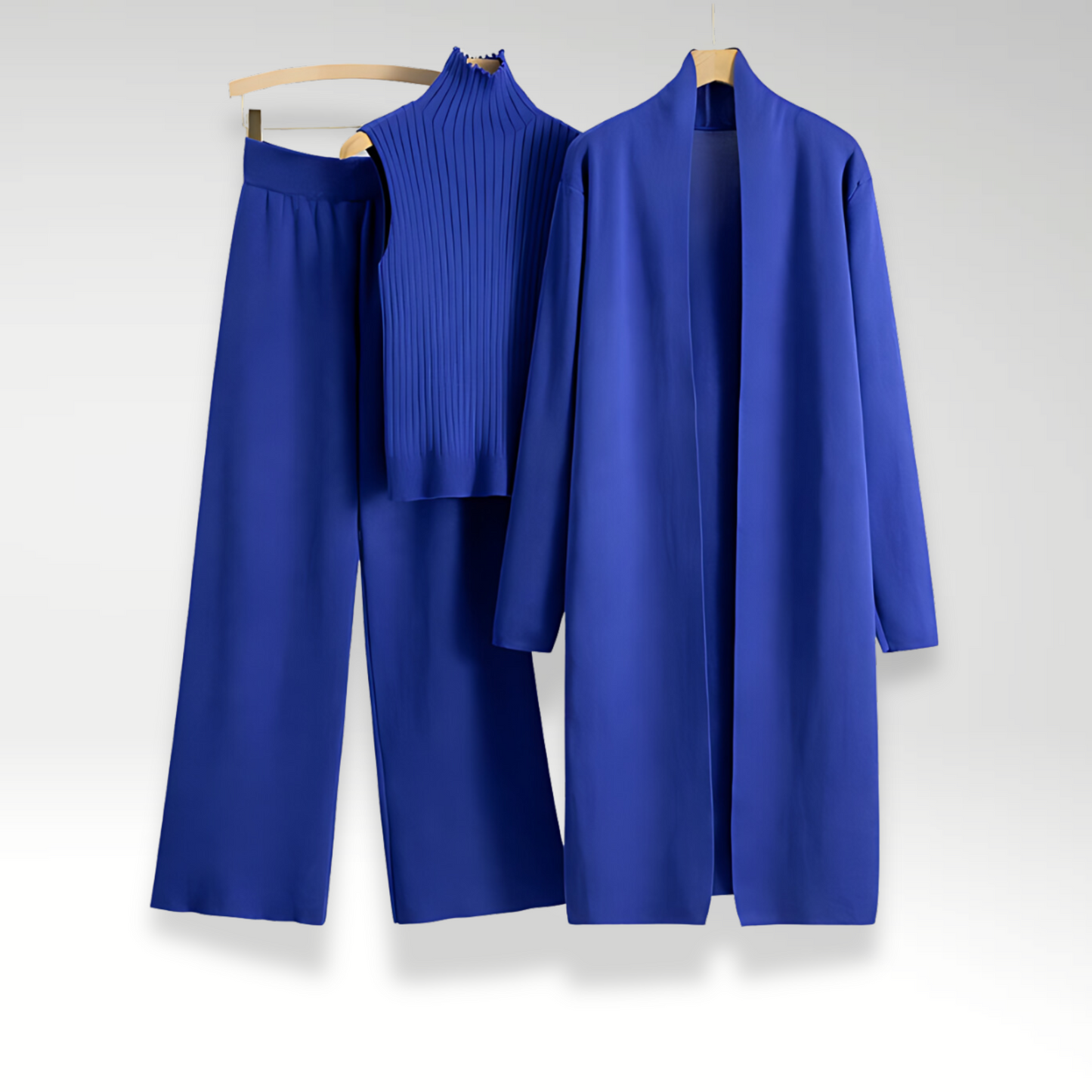 Sofistikerat 3-delat set med blazer, väst och byxor