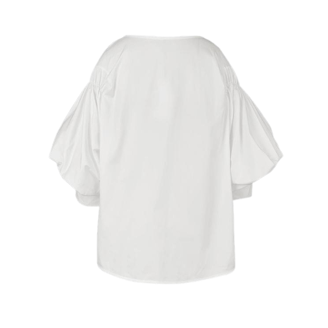 Blus med puffärmar för dam – Elise-modell