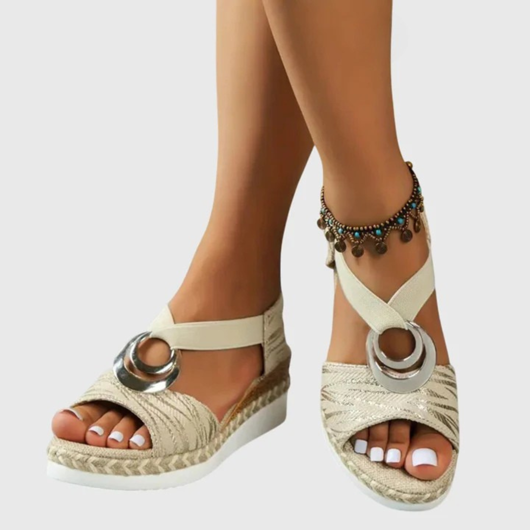 Livia | Eleganta Sandaler med Snördetalj för Damer