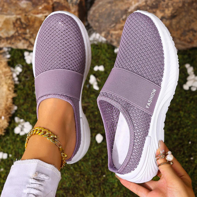 Dam Sneakers med Klemmförslutning för Enkel Påtagning