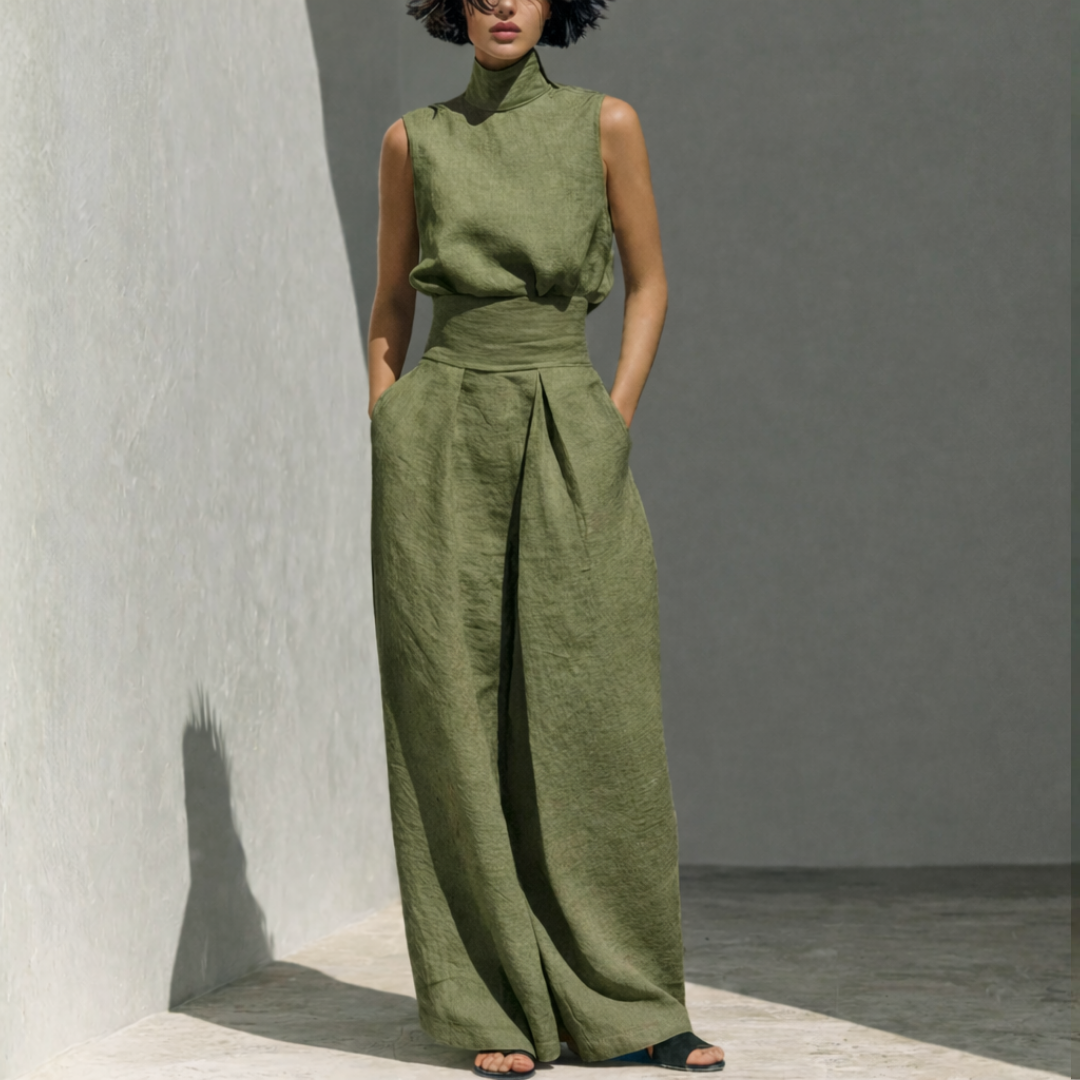 Set med Vida Byxor för Dam – Minimalistisk Stil