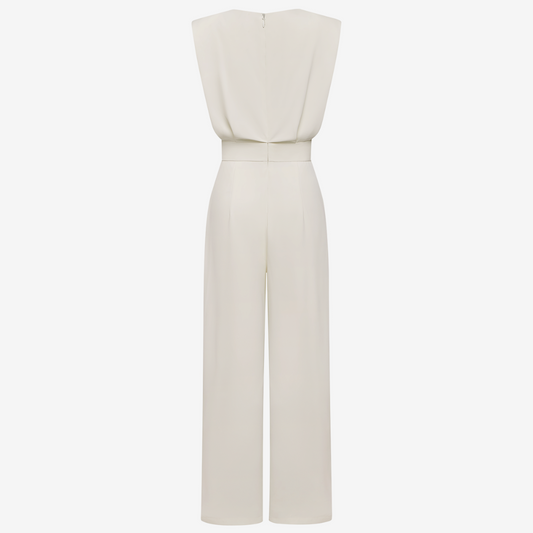 Ärmelslös jumpsuit för damer med vid passform