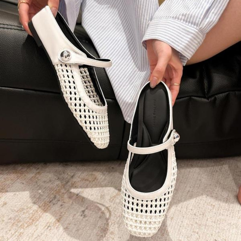Slip-on Skor för Dam med Rem