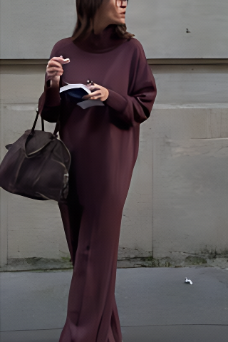 Elegant set med hög hals – komfort med stil
