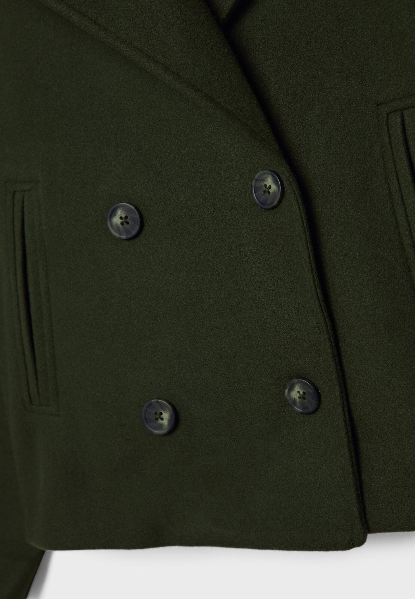 Moderne kort blazer med dobbeltknap