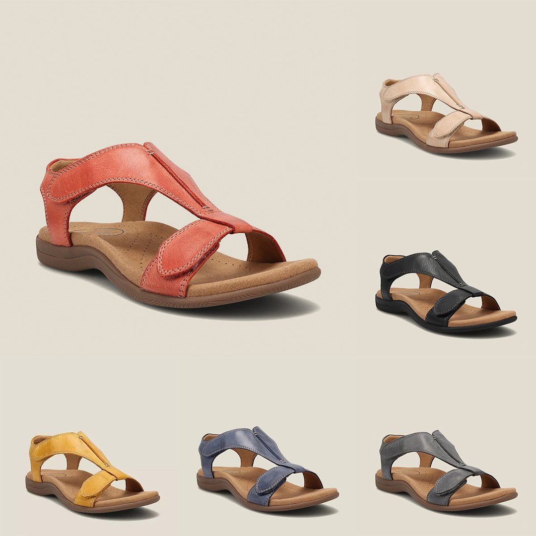 Flata Sandaler för Dam med Korskorsning