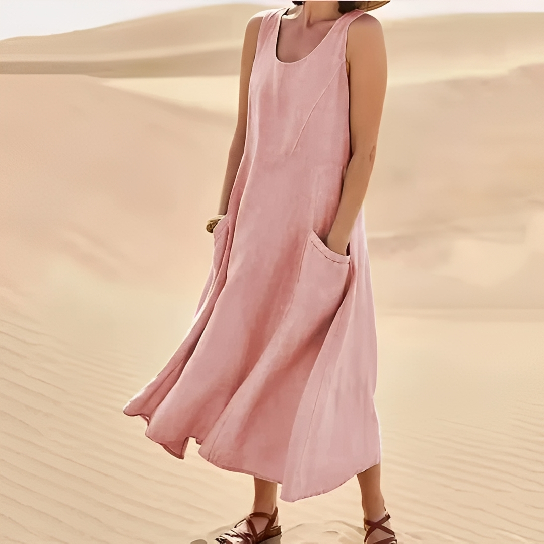 Luna - Elegant Sommarklänning för Kvinna